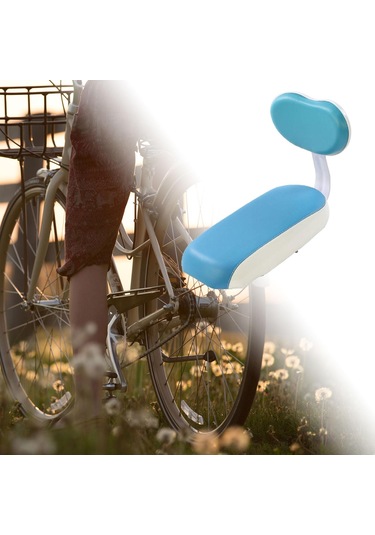 Suntek Bisiklet Arka Koltuk Minderi Sırtlıklı Çocuk Mavi Mavi