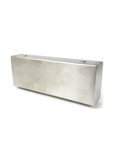 5.5cm Kanepe Ayakları Paslanmaz Çelik Yükseltilmiş Komidin Destek Ayakları, Stil: 1 Şekilli Bacak Fırçalanmış Gümüş Diğer