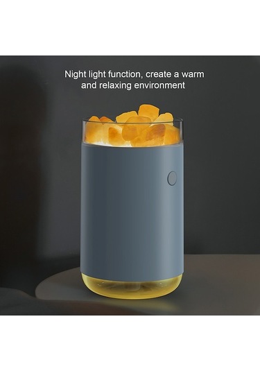 Novahub Renkli Usb Nemlendirici Ve Tuz Lambası - 260ml, 8 Saat Süreyle, Beyaz/pembe/mavi