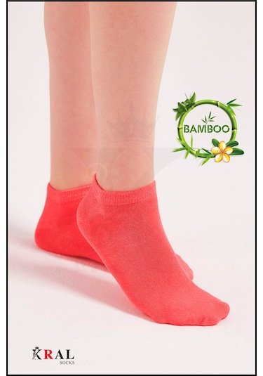 Kral Socks Kadın Bambu Çorap 6 Çift Renkli Hediye Kutulu Patik Kadın Çorap Asorti̇