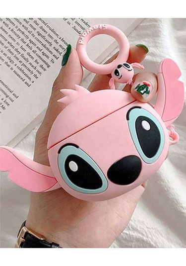 Iphone 3. Nesil Uyumlu Koruyucu Bluetooth Kulaklık Kılıfı Lilo Figürlü Lilo Airpods 3. Nesil