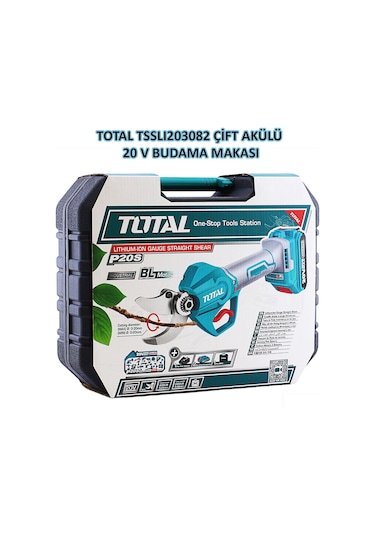 Total TSSLI203082 Şarjlı Çift Akülü Ağaç Budama Makas Makası 20V Lİ-ON