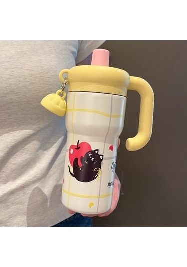 Didadodo Ofis Mavi Kedi Hasır Bardak Büyük Boy Buzluklu Xk Mavi Mavi Mavi