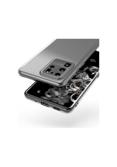 Galaxy S20 Ultra Kılıf Zore Kamera Korumalı Süper Silikon Renksiz