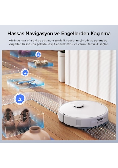 Roborock Qrevo Edge 5V1 Akıllı Robot Süpürge - Beyaz