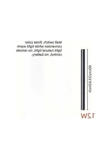 Fastbuy Modern Led Duvar Apliksi 60cm, Oturma/yatak/mekan Aydınlatma, Anahtar Kontrollü, Sıcak Beyaz Işık Ahşap Ahşap