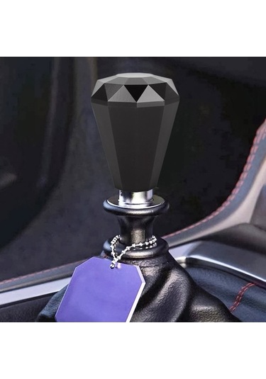 Wondernest Vites Topuzu Sones Siyah Şekli Metal Evrensel Elmas Araba Wx Siyah