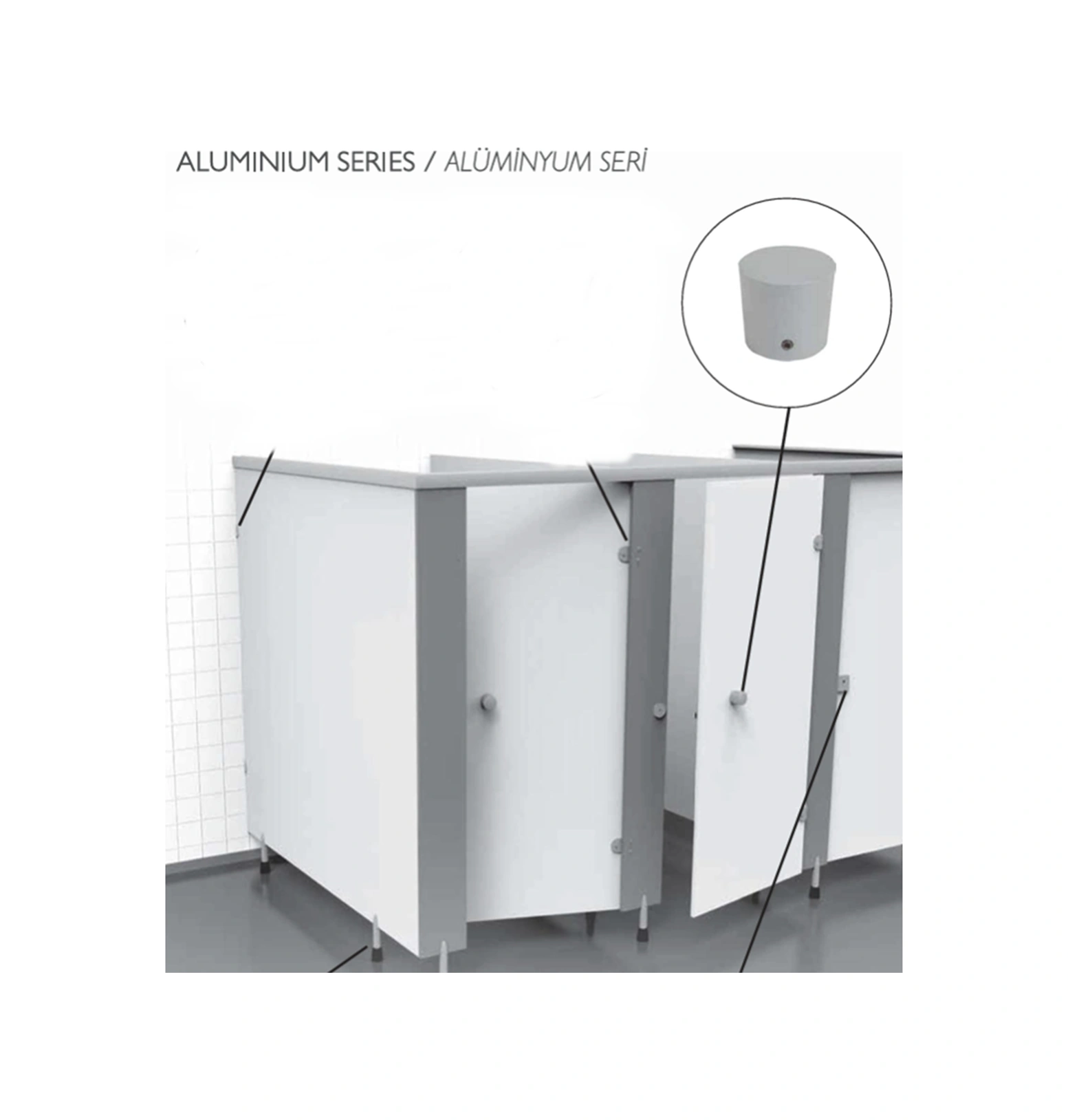 Tempo Islak Hacim Kabin Kapı Tokmağı Kulp 13-18 Mm