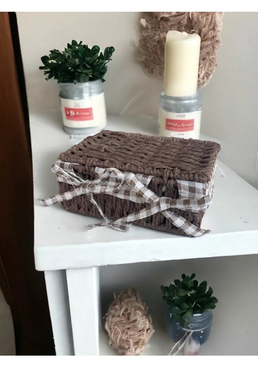 Logovo Bobrov Örme Depolama Sepeti 176788706 Kahverengi