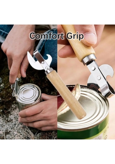 Liangmei Konserve Açacağı, Çok Fonksiyonlu Şişe Açacağı, Ahşap