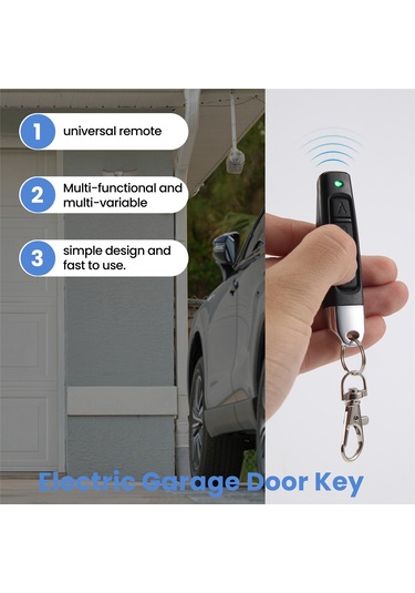 Anjiexun 433mhz Uzaktan Kumandalı Garaj Kapısı Açacağı Araba Anahtarı 2 Adet A