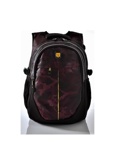 Relaxion Okul Sırt Çantası Bordo Kamuflaj 2235
