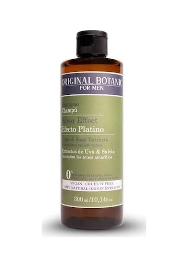 Original Botanic Men Gümüş Renk Koruyucu Vegan Şampuan 300 ML