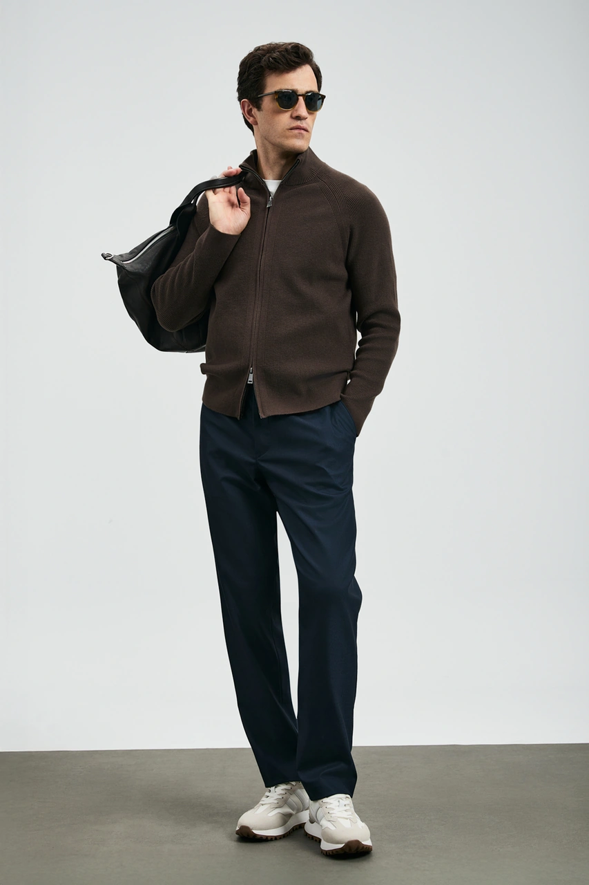 Lufian Amber Smart Erkek Chino Pantolon Slim Fit Lacivert Lacivert 112190334100200 Lacivert