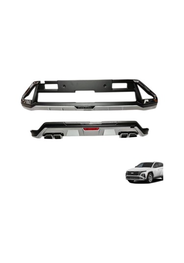 Autogp Hyundai Tucson Ön Arka Tampon Koruması Difüzör 2024+ Makyajlı Model
