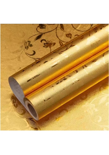 Brano Tezgah Üstü Yapışkanlı Kaplama Folyosu Altın 75cm X 5 Metre