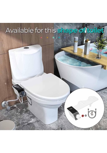 Suntek Tuvalet Için Bide Aparatı 3/8'' Banyo Ev Için Klozet