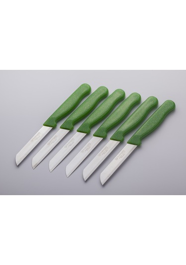Solingen SİMLİ-TTL Tırtıklı Meyve-Sebze Bıçağı 1.Kalite 6 Adet Açık Yeşil