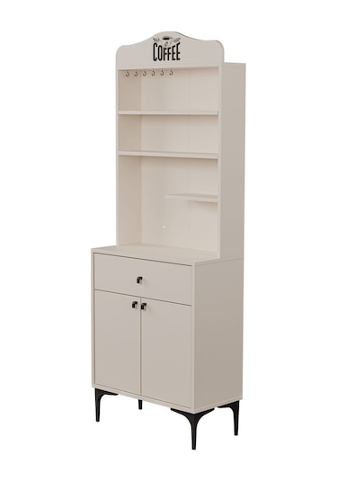 5200 Sıesta 69 Cm Kahve Köşesi Çok Amaçlı Dolap 2 Kapaklı 1 Çekme