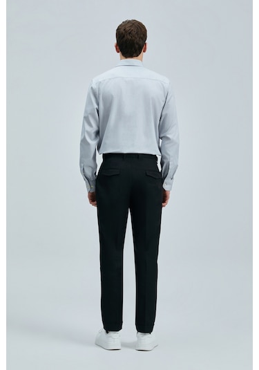 Lufian Danıel Erkek Basic Gömlek Regular Fit Gri Gri 111010633100150 Gri
