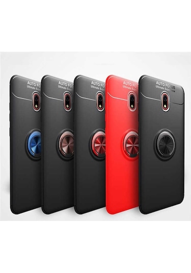 Xiaomi Redmi 8A Kılıf Yüzüklü Magnetli Ravel Case