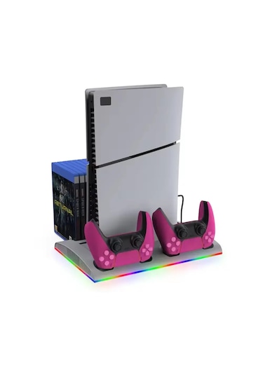 Tp5-3570 Ps5 Soğutucu Organizatör 2 Fanlı Stand Kol Şarj Edici St