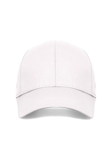Eke Tekstil Unisex Beyaz Renk Beyzbol Şapka - Unisex Beyaz