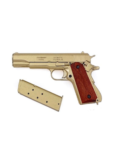Denix Gold Automatic. 45 Pistol M1911a1, Usa 1911 Wwı & Iı