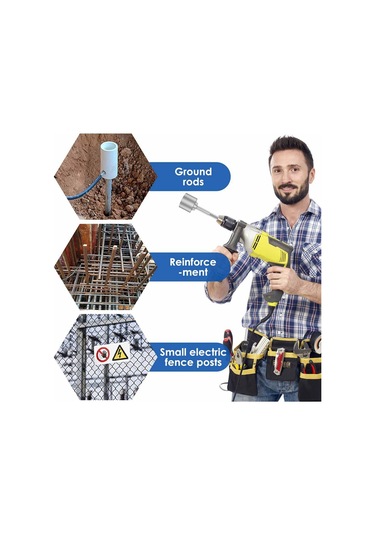 Topraklama Çubuğu Sürücüsü 65mm Ağır Hizmet Tipi Çelik Matkap Ucu Sürücüsü