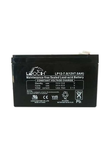 Leoch 12 V 7 AH Bakımsız Kuru Akü