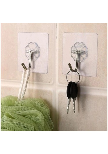 Kendınden Yapışkanlı Şeffaf Askı 5 Li Set Diger