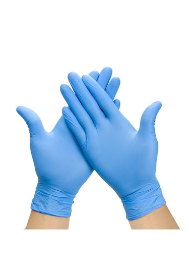 Eco Nitril Pudrasız Muayene Eldiveni Mavi S 100'lü