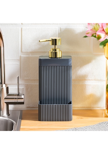 Perotti 13139 Lisbone Süngerlik Hazneli Sıvı Sabunluk Antrasit