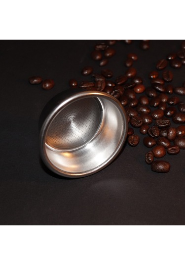 Wezone 54mm Çelik Kahve Filtre Sepeti - Breville Bes880/bes870/bambino Plus V.b. Makinalar İçin Kafa Uyumlu Gümüş