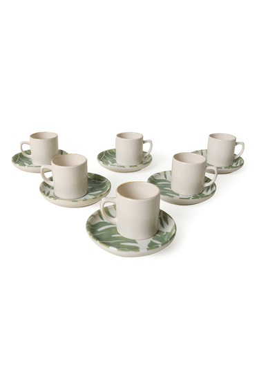 Keramika Forest Nordic Kahve Takımı 12 Parça 6 Kişilik 23052-54