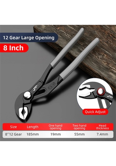 Xindoker Evrensel Su Boru Anahtarı - Çok Amaçlı Büyük Açıklıklı, Krom Vanadyum Malzeme, Kaymaz Tutma Kolu, 8"/10"/12" Boy Seçenekleri Xindoker Evrensel Su Boru Anahtarı - Çok Amaçlı Büyük Açıklıklı, Krom Vanadyum Malzeme, Kaymaz Tutma Kolu, 8"/10"/12" Boy Seçenekleri