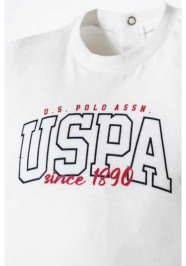 U.s. Polo Assn. Erkek Bebek Beyaz Şort Takım Beyaz