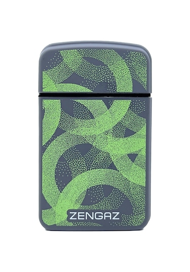 Zengaz Cool Tasarım Jet Alev Çakmak - Neon Pulse Gri