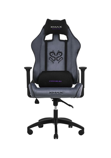 Rio Balerion Antrasit Gri Kadife Terletmez Kumaş Gaming Oyuncu Koltuğu -2 Gri