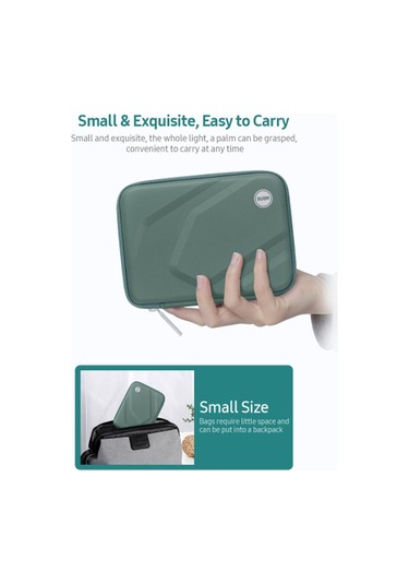 Bubm Buzlu Sert Disk Çantası Geniş Kapasiteli Kumaş Seçimi Su Geçirmez Kolay Taşınabilir Sert Kabuk Aşınmaya Dayanıklı Açık Mor Diğer