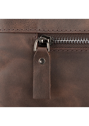 Apollo 13-14 İnç Deri Laptop Çantası Tn03 Kahve Kahverengi