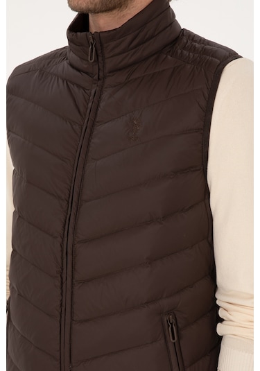 U.s. Polo Assn. Erkek Koyu Kahverengi Yelek Dokuma 50310045-vr084 Koyu Kahverengi