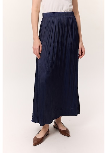 Crush Saten Etek Lacivert Lacivert