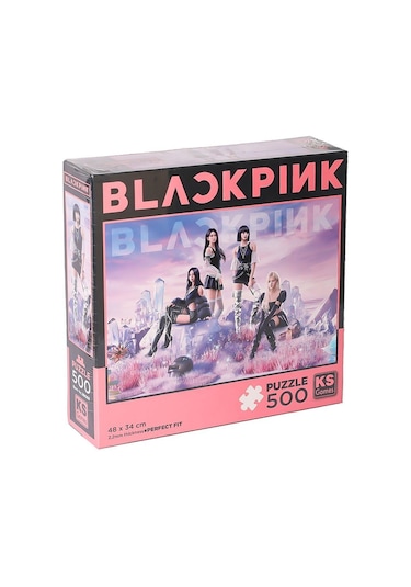 20069 Black Pink 500 Parça Puzzle