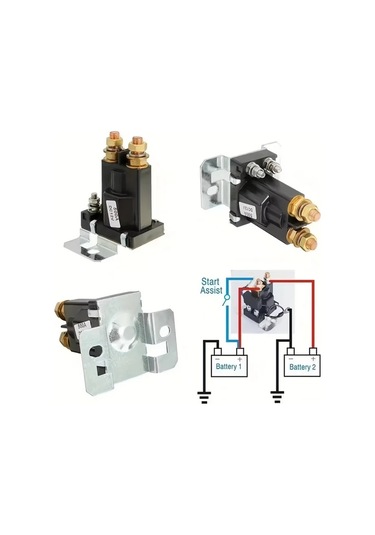 Motion003 500a Cift Batarya Izolatoru Otomatik Baslatici Solenoid Araba Rolesi 12v 24v Agir Hizmet Tipi