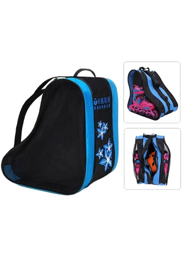 Suntek Çocuklar Için 3 Katmanlı Paten Taşıma Çantası Mavi Mavi