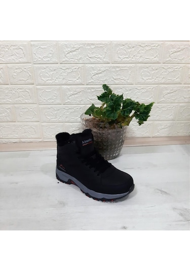 Kinetix Arctıc Pu Siyah Kaymaz Taban Kürklü Erkek Bot 001
