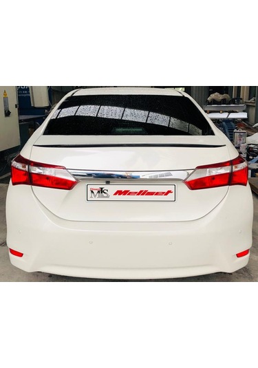 Toyota Corolla Uyumlu Bagaj Üstü Anatomik Spoiler Plastik Piano Black