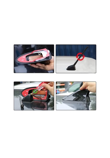 Fiat Doblo Anteni Lüks Spor Model Mp3 Radyo Teyp Uyumlu Siyah N11.2240