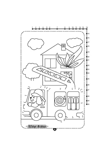Noktaları Birleştir Boya-Taşıtlar- Limonkids